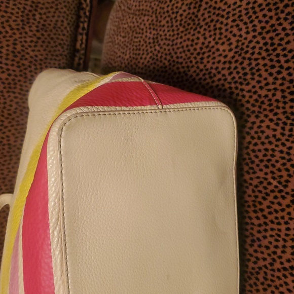 Tory Burch Large Tote multi color stripe shoulder bag - Picture 7 of 7